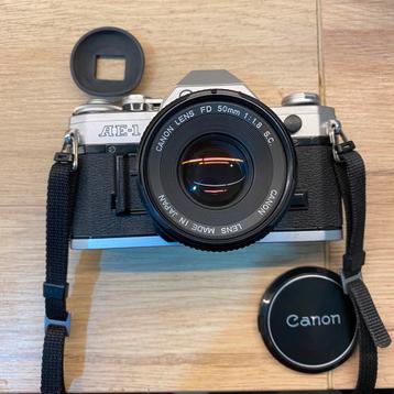 Canon Ae1, Canon Fd 50mm f1.8*zo goed als nieuw