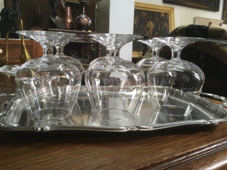 6 cognac glazen, Verzamelen, Glas en Drinkglazen, Gebruikt, Overige typen, Ophalen of Verzenden