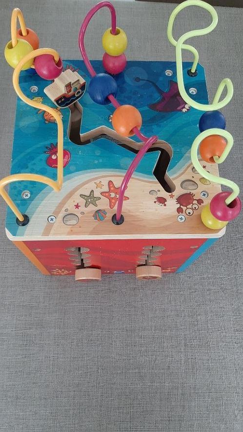 Houten activiteitenkubus  Bmybtoy USA, Kinderen en Baby's, Speelgoed | Houten speelgoed, Zo goed als nieuw, Overige typen, Ophalen