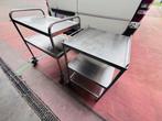 Ggm gastro serveerkar rvs inox serveertafel kar, Ophalen, Gebruikt, Inox Meubilair