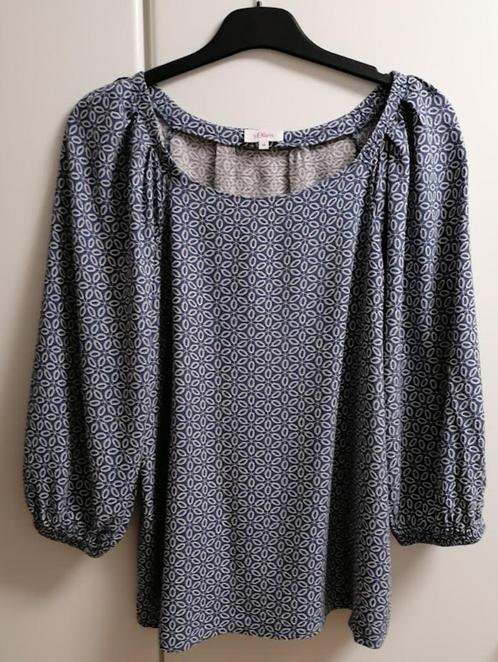 Jeanskleurig bloesje met 3/4 mouwen van s'Oliver, 38, Kleding | Dames, Blouses en Tunieken, Zo goed als nieuw, Ophalen of Verzenden