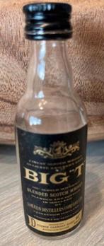 ancienne mignonnette BIG T scotch whisky old bottle vide, Collections, Comme neuf
