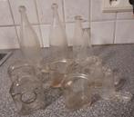 Oude glazen vogel-eetbakjes en drinkflesjes, Dieren en Toebehoren, Ophalen of Verzenden