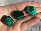 3 x MALACHITE polie du CONGO, Enlèvement ou Envoi, Minéral