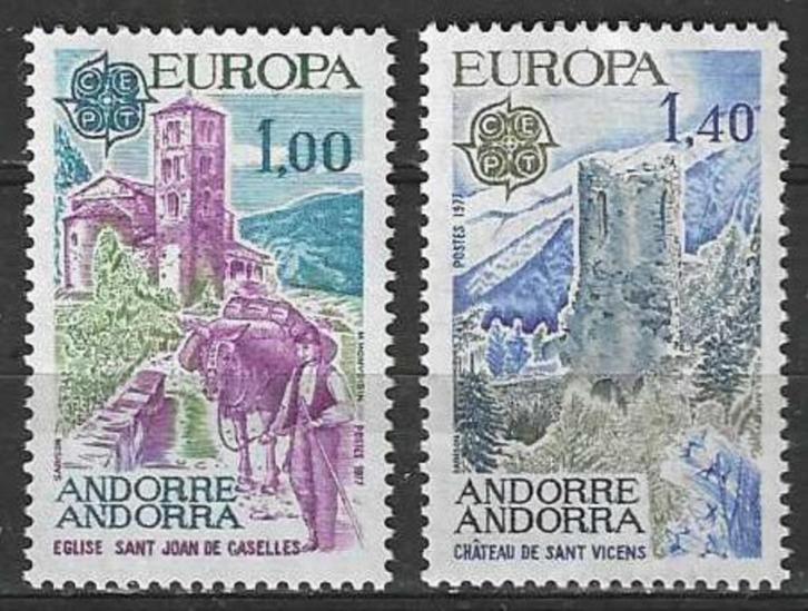 Andorra-Frans 1977 - Yvert 261-262 - Europa (PF), Postzegels en Munten, Postzegels | Europa | Overig, Verzenden