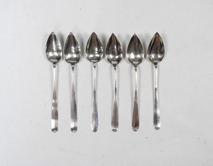 zilveren lepeltjes, 19de eeuw, Antiek en Kunst, Antiek | Zilver en Goud, Zilver, Ophalen of Verzenden
