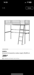 2 Hooglapers Svarta IKEA, Huis en Inrichting, Slaapkamer | Stapelbedden en Hoogslapers, Ophalen, Hoogslaper