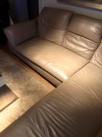 Lederen salon 2m20 op 2m40, Huis en Inrichting, Ophalen, Gebruikt, Past bij modern en kasiek, 150 cm of meer