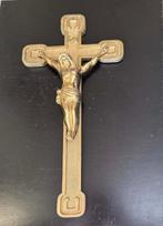 Antiek – klassiek kruisbeeld– in messing H 48 cm - perf. st., Antiek en Kunst, Ophalen of Verzenden