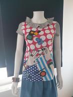 Tees shirt multicolore T34, Comme neuf, Manches courtes, Taille 34 (XS) ou plus petite, Love moschino