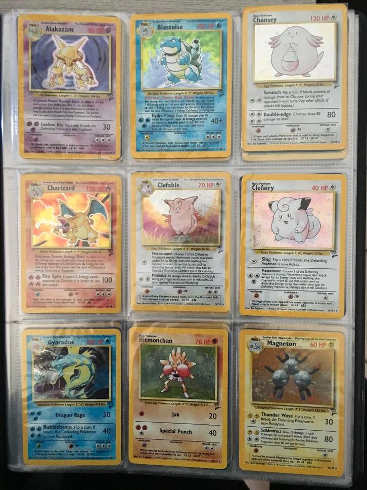 Uitverkoop base set 2 - nog 116 losse nummers met prijslijst, Hobby en Vrije tijd, Verzamelkaartspellen | Pokémon, Gebruikt, Losse kaart