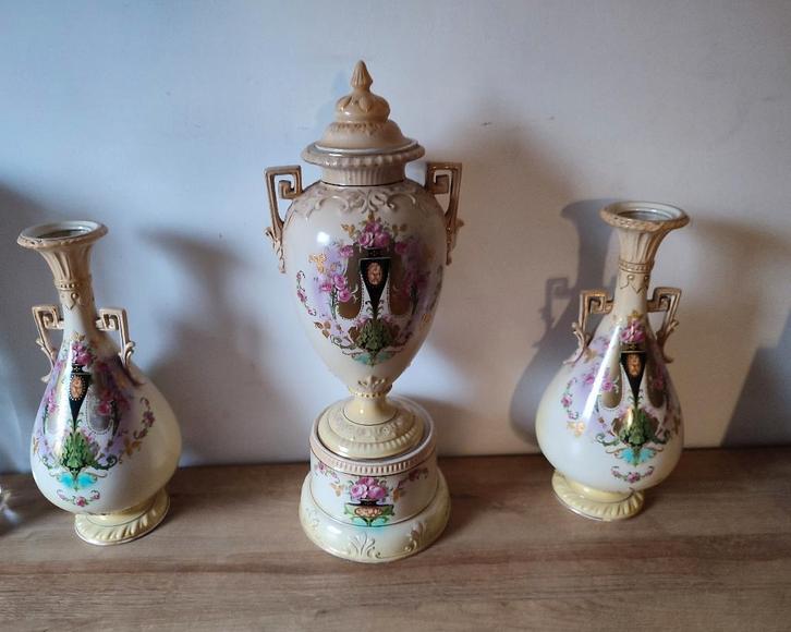 3delig schouwstuk Grimwade's Winton Stoke on Trent England, Antiek en Kunst, Antiek | Keramiek en Aardewerk, Ophalen of Verzenden