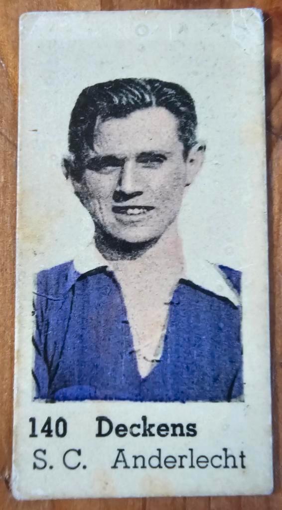 1930s (pre panini) 140. Henri Deckens SC Anderlecht!, Hobby en Vrije tijd, Stickers en Plaatjes, Zo goed als nieuw, Plaatje, Ophalen of Verzenden