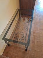 Rustieke smeedijzeren salontafel, Huis en Inrichting, Ophalen, Gebruikt, 100 tot 150 cm, 50 tot 100 cm
