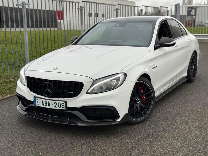 Mercedes-AMG C63 2018 90.000 km Perfecte Staat Full Optie, Autos, Mercedes-Benz, Particulier, Classe C, Essence, Automatique, Noir