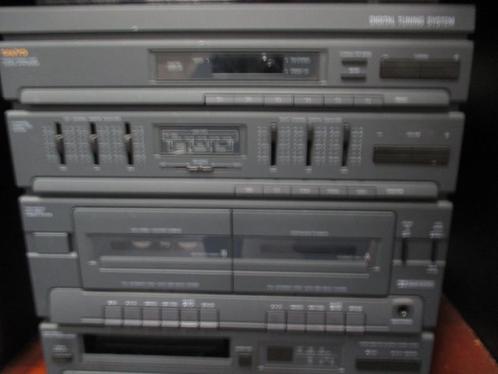 stereo installatie Sanyo DC-X502, TV, Hi-fi & Vidéo, Chaîne Hi-fi, Utilisé, Deck cassettes ou Lecteur-enregistreur de cassettes