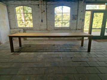 Boerentafel lang en smal een echte eyecatcher  beschikbaar voor biedingen
