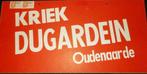 Kriek Dugardein - Oudenaarde - karton reclame - 34,5x17cm, Verzamelen, Biermerken, Verzenden, Zo goed als nieuw, Reclamebord, Plaat of Schild