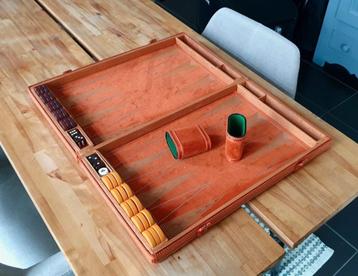 Beautiful old antique French backgammon bakelite