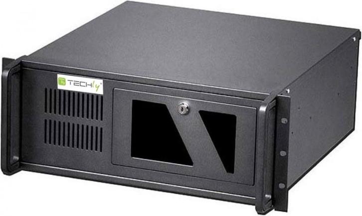 Techly I-CASE MP-P4HX-BLK2 computerbehuizing Rack Zwart, Computers en Software, Serverkasten, Nieuw, Ophalen