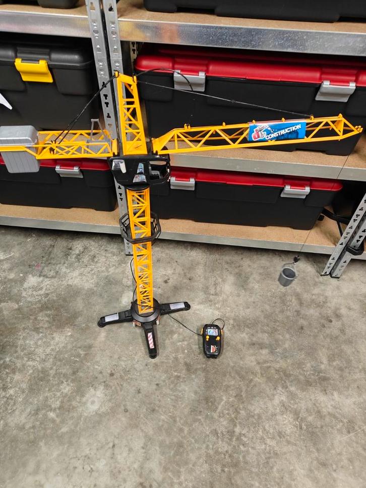 Dickie Toys Construction grote kraan, Kinderen en Baby's, Speelgoed |Speelgoedvoertuigen, Zo goed als nieuw, Afstandsbediening