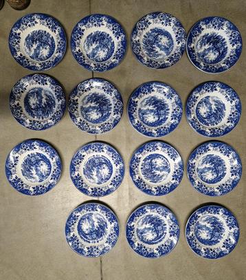 Ironstone Broadhurst 'The English Scene' 15 soepborden  beschikbaar voor biedingen