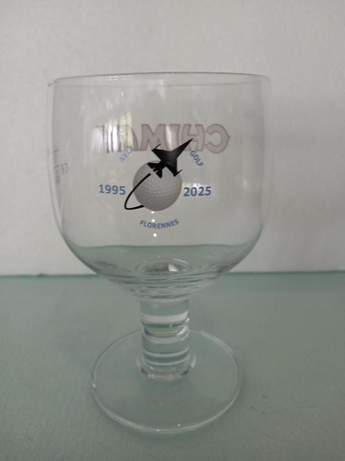 Nieuw CHIMAY AVIA GOLF FLORENNES staand glas, Verzamelen, Biermerken, Nieuw, Glas of Glazen, Overige merken, Ophalen of Verzenden