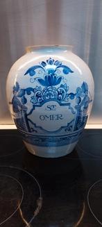 Delft blauwe tabac vaas, gemarkeerd onderaan., Antiek en Kunst, Ophalen