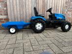 tractor New Holland met kar, Kinderen en Baby's, Speelgoed | Buiten | Voertuigen en Loopfietsen, Ophalen of Verzenden, Zo goed als nieuw