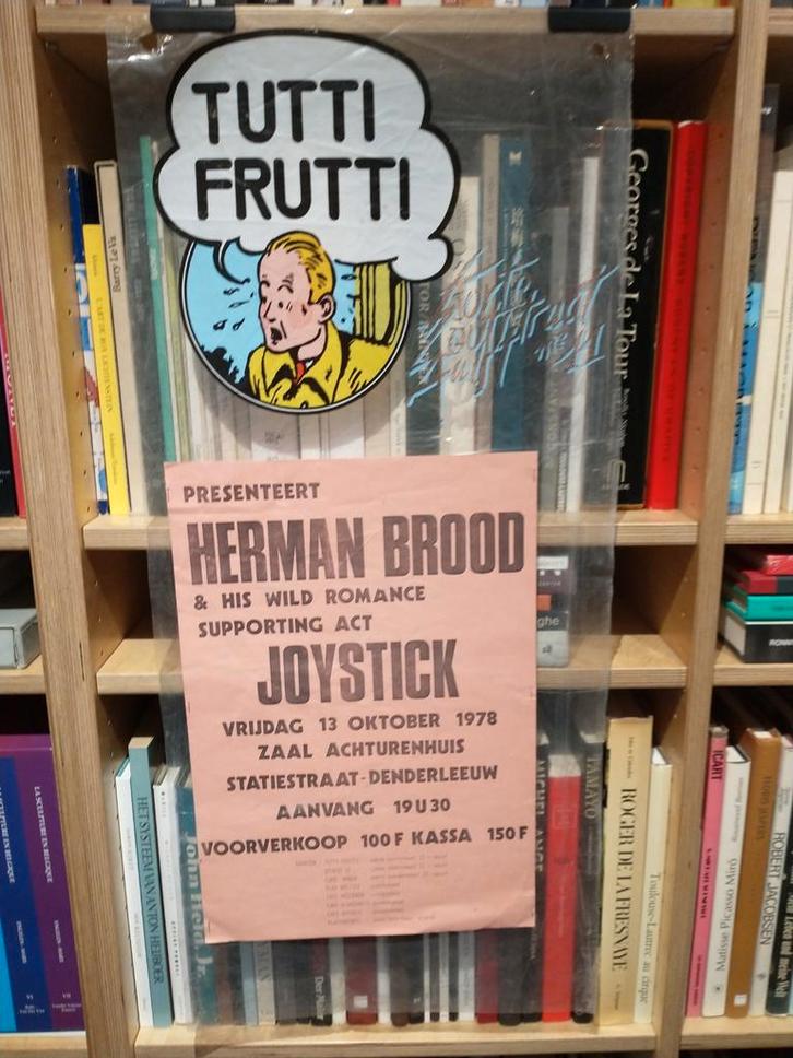 Herman Brood and his Wild Romance Support act Joystick 1978, Verzamelen, Posters, Gebruikt, Ophalen of Verzenden