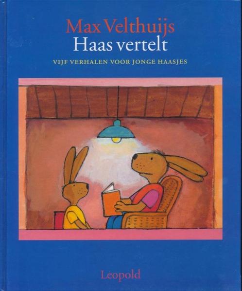 boek: Haas vertelt; Max Velthuijs, Boeken, Kinderboeken | Kleuters, Zo goed als nieuw, Fictie algemeen, Jongen, Voorleesboek, Verzenden