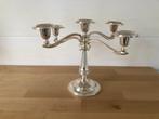 Chandelier en métal argenté, Ophalen of Verzenden, Zilver