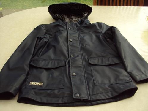 Donkerblauwe waterafstotende regenjas met kap. Maat 134, Kinderen en Baby's, Kinderkleding | Maat 134, Ophalen of Verzenden