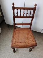 Chaise ancienne en bois avec paillage, Antiquités & Art, Enlèvement