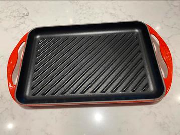 Assiette à griller Le Creuset 32 x 22 cm en état neuf