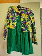 Vintage meisjesensemble met gebloemd vestje en rok, Zie foto, Ophalen, Zo goed als nieuw