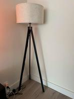 Vloerlamp zwart beige, Huis en Inrichting, Lampen | Vloerlampen, Ophalen