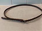 Gevlochten bruine lederen smalle riem, Kleding | Dames, Riemen en Ceinturen, ANDERE, Minder dan 3 cm, Bruin, Echt leder