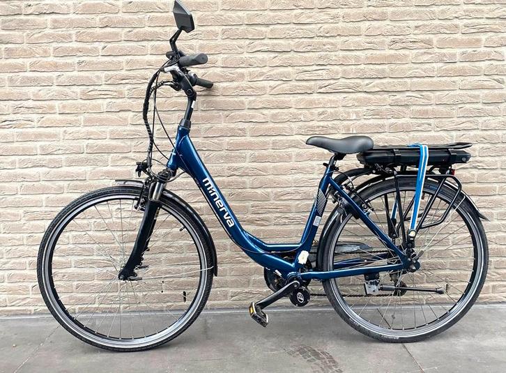Elektrische fiets Minerva Middenmotor Zeer Goede Staat ✅, Fietsen en Brommers, Fietsen | Dames | Damesfietsen, Zo goed als nieuw