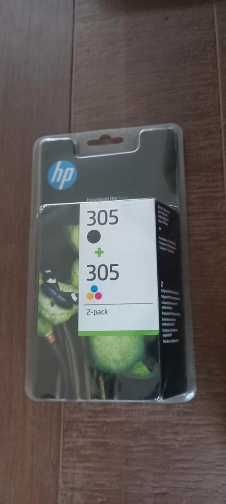 HP 305 originele drie-kleuren / zwarte inktcartridge, 2-pack, Computers en Software, Printerbenodigdheden, Zo goed als nieuw, Cartridge