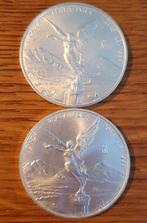 2 x 1 oz zilveren mexicaanse libertad 2014-2015 incl.capsule, Zilver, Verzenden