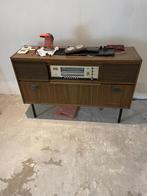 Vintage radio meubel met platenspeler, Ophalen, Radio