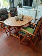 Tafel + 4 stoelen, Ophalen, Zo goed als nieuw