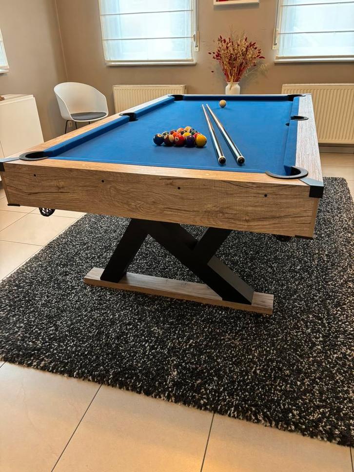 Amerikaanse biljarttafel /tafeltennis /eetkamer tafel, Sport en Fitness, Biljarten en Poolen, Zo goed als nieuw, Biljarttafel