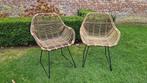 Vintage stoelen, Huis en Inrichting, Ophalen, Gebruikt, Twee, Bruin