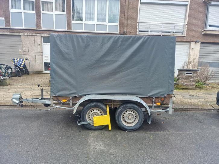 Dubbelas aanhangwagen 750kg, Auto diversen, Aanhangers en Bagagewagens, Ophalen