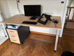Bureau met ladenkastje en bijhorende kantoorkast., Huis en Inrichting, Ophalen, Zo goed als nieuw, Bureau