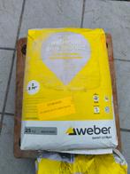 Tegellijm Weber 25kg Grijs, Doe-het-zelf en Bouw, Ophalen, Nieuw