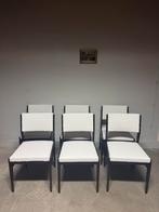 Vintage stoelen set van 6 geherstoffeerd, Huis en Inrichting, Stoelen, Ophalen, Zo goed als nieuw, Stof