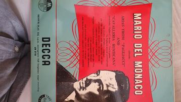 LP vinyl Mario del Monaco-Pagliacci en Cavalleria rusticana beschikbaar voor biedingen